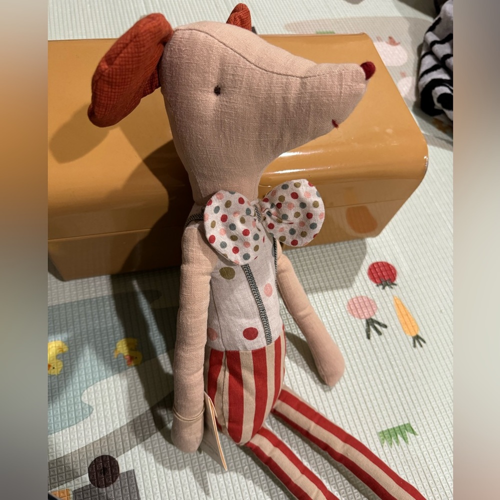 Maileg maxi clown mouse stilt clown